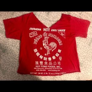 Sriracha Cut Crop Graphic Tee